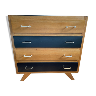 Chest of drawers 50s, compass feet