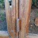 Glass window h141xl263 in oak 4 leaves