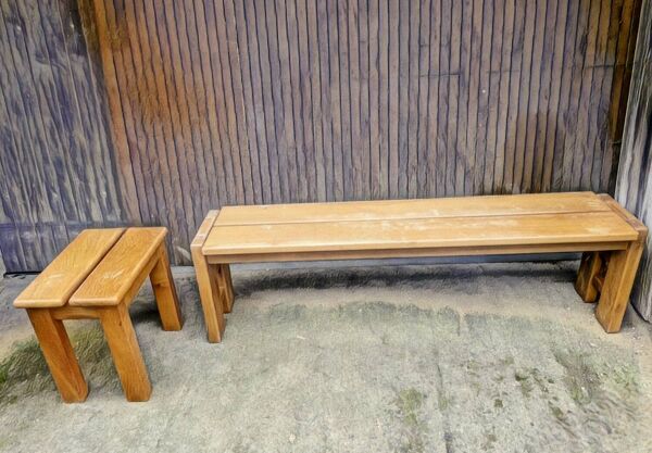 Maison regain set de 3 pièces en orme massif année 70' 80's