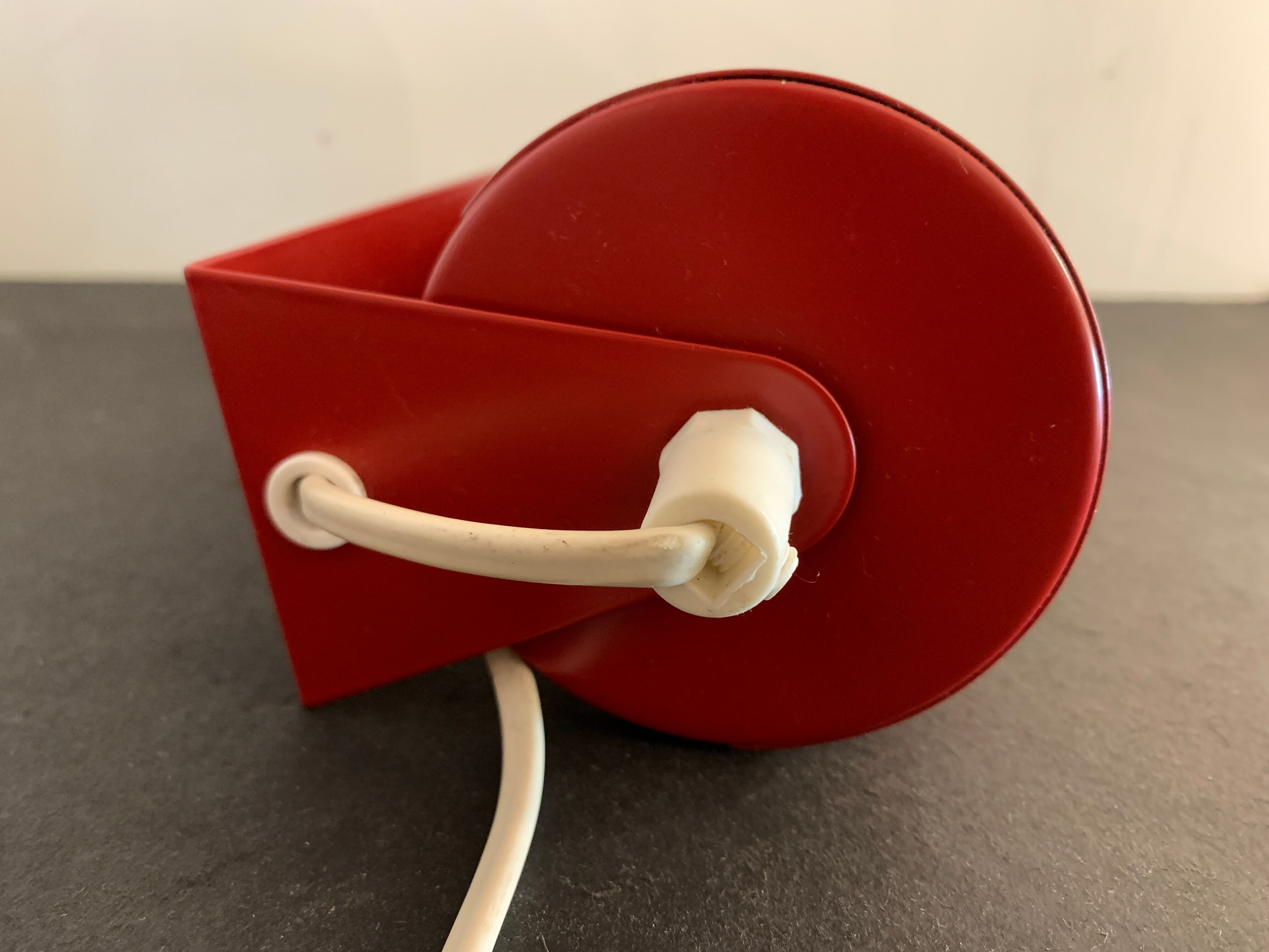 Wall lamp red roller Ikea 1980