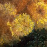 Bouquet of yellow flowers-signed J. Nebosov 30