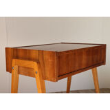 Vintage wooden bedside table 1960