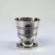 Silver-plated metal egg cup – vintage 1960s