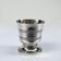 Silver-plated metal egg cup – vintage 1960s