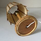 Vintage rattan lamp from the 60s