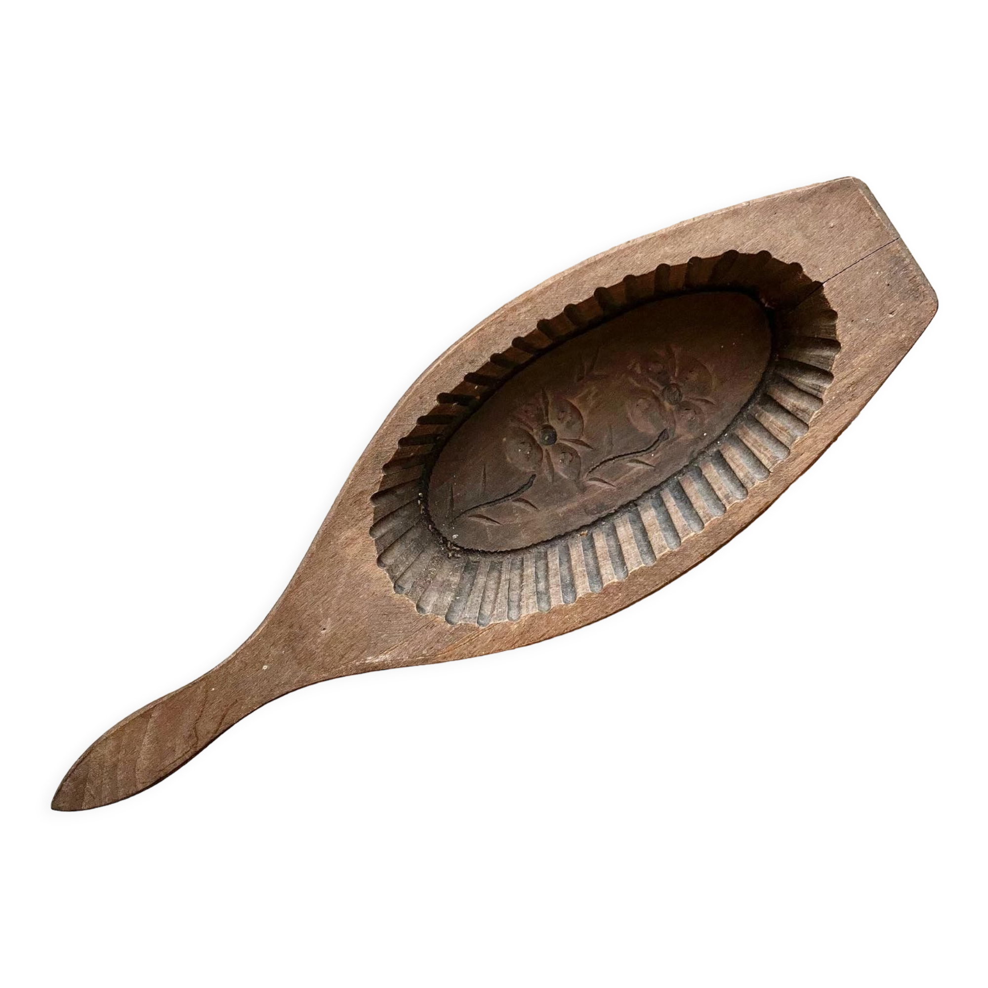 Breton wooden butter mould