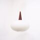 Suspension opaline Louis Kalff pour Philips 1960