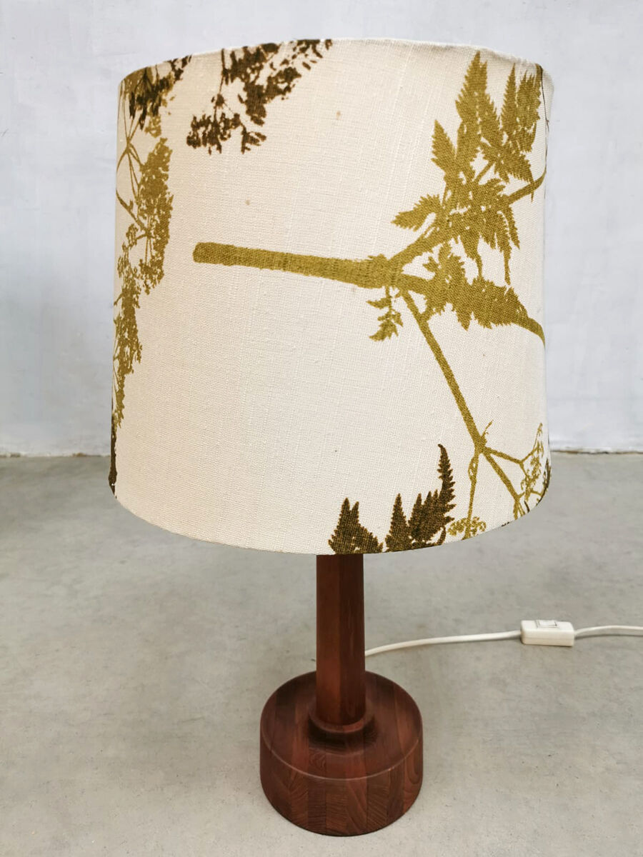 Vintage Danish design table lamp teak ‘Nature’