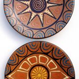 Plates, Puygdemont ceramics, vintage