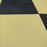 Scandinavian coffee table with chessboard checkerboard pattern