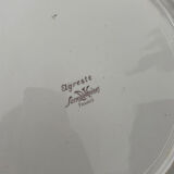 Sarreguemines rustic plate with floral pattern