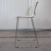 Very high stool from Haworth white and chrome