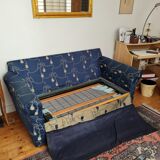 2-seater fabric sofa
