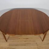 Mid-Century Teak Dining Table & Chairs by Hans Olsen for Frem Røjle, Denmark, 1960s, Set of 5