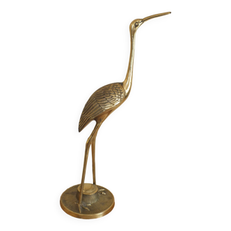 Decorative ibis in brass 47 cms