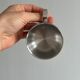 set of 4 stackable stainless steel coffee cups with saucers