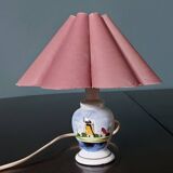 Lampe delf en porcelaine