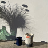 Vase en raku / céramique signée / poterie fait main