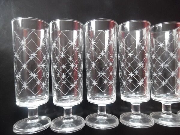 70's champagne flutes