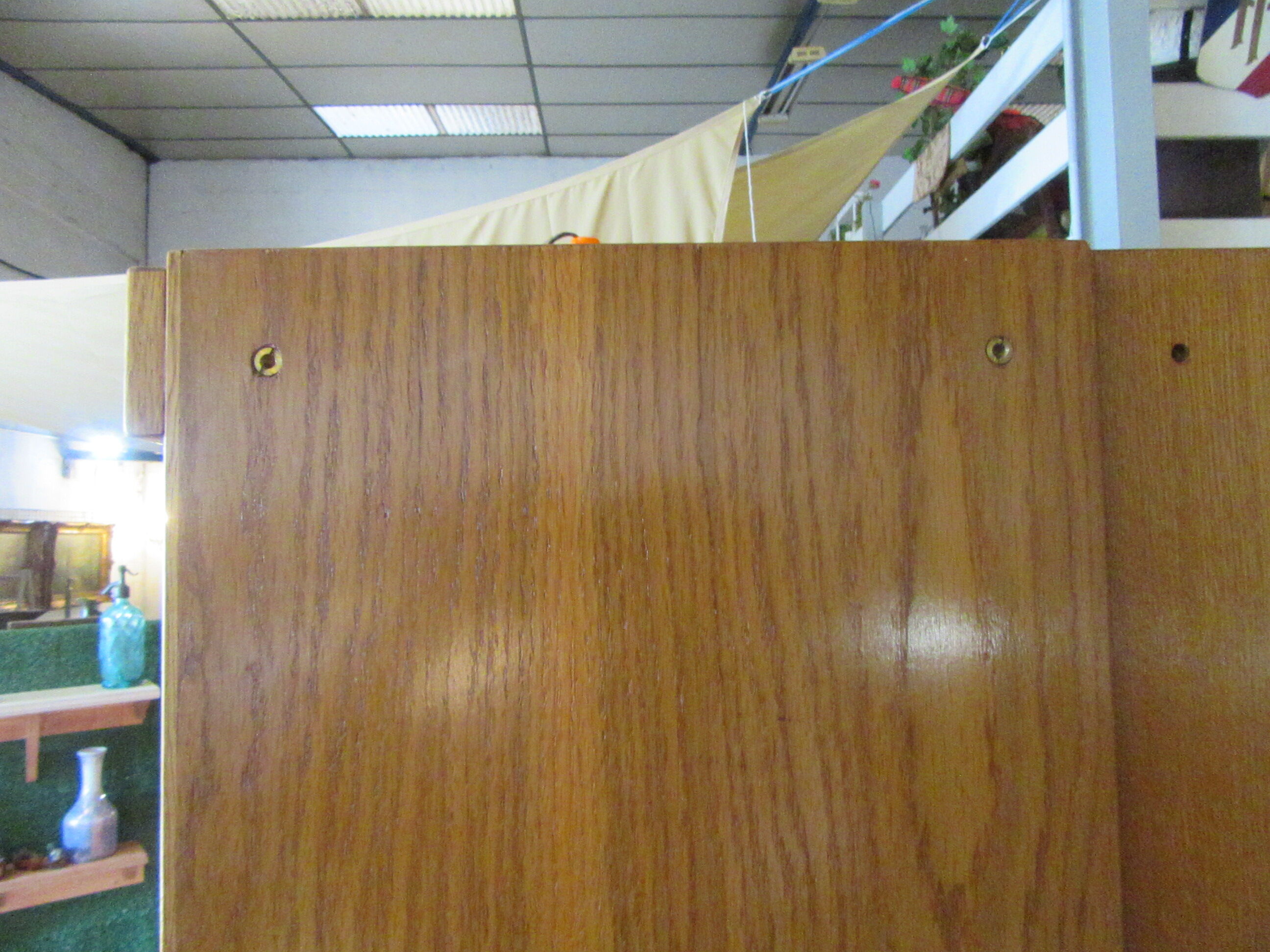 Meuble modulable de bureau ou de salon plaqué chêne des années 1960