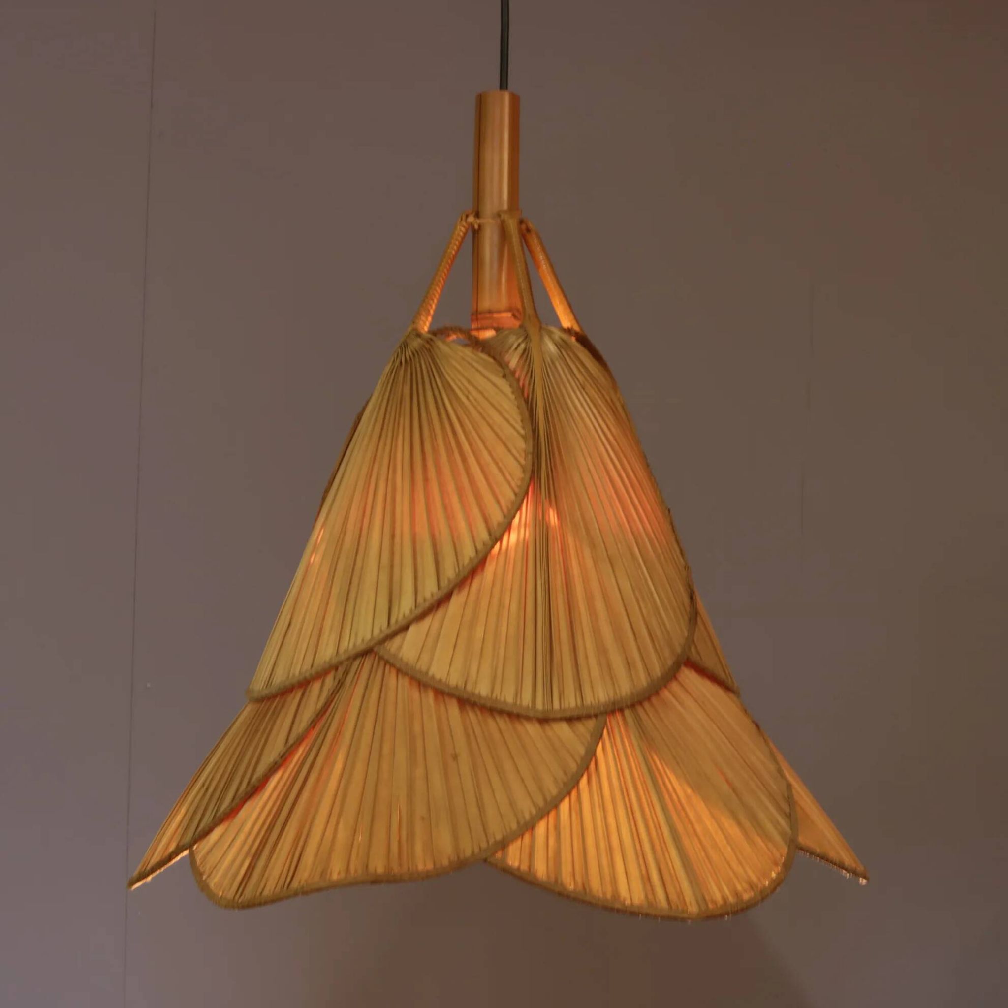 "Uchiwa" suspension in the style of Ingo Maurer, Germany 1970