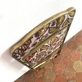 Vintage folding chair - upcycling - tapestry - Large Rainbow tree