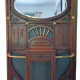 Vestiaire mural art nouveau / bois laiton
