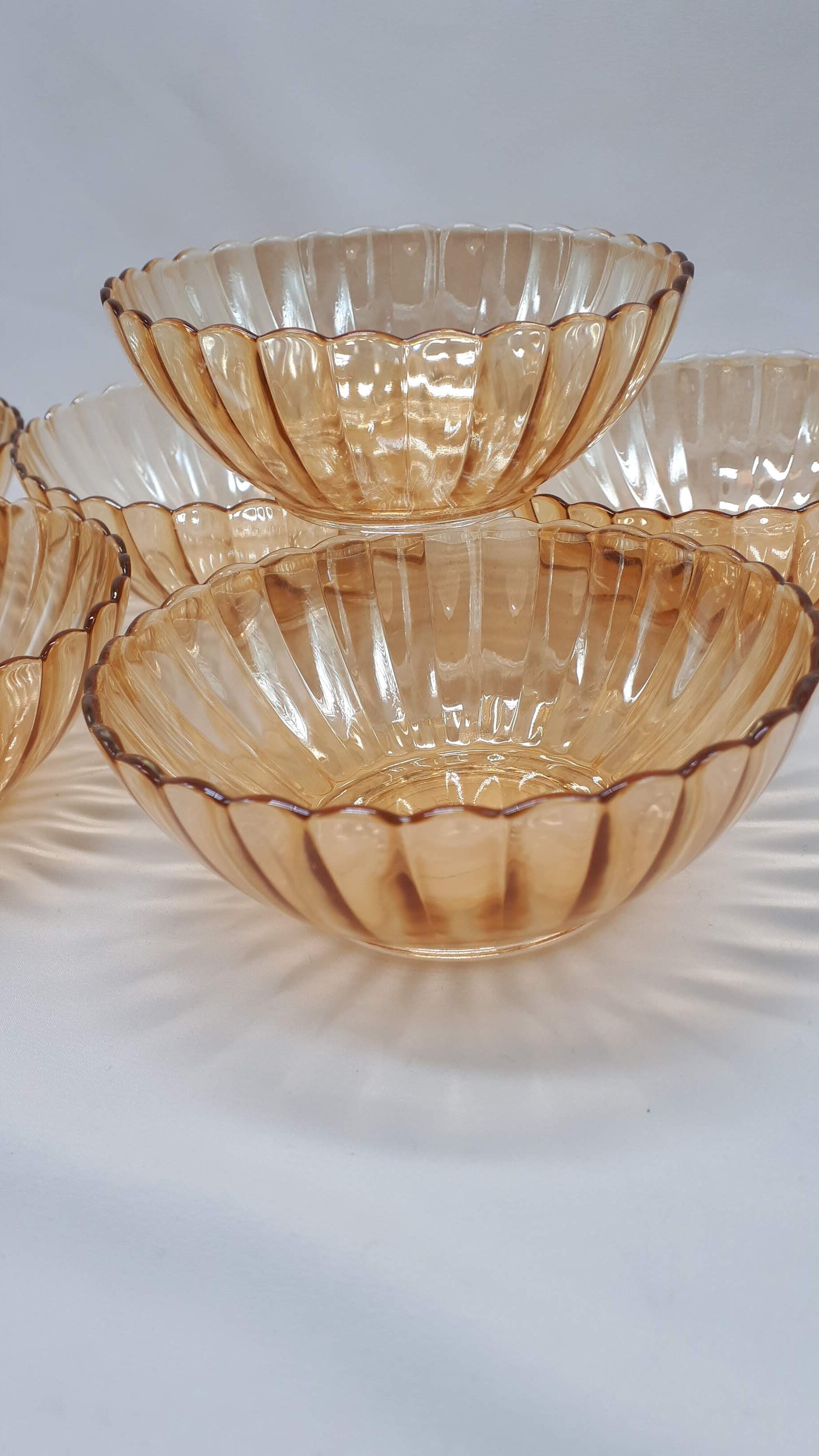 Iridescent bowls/cups, 60s