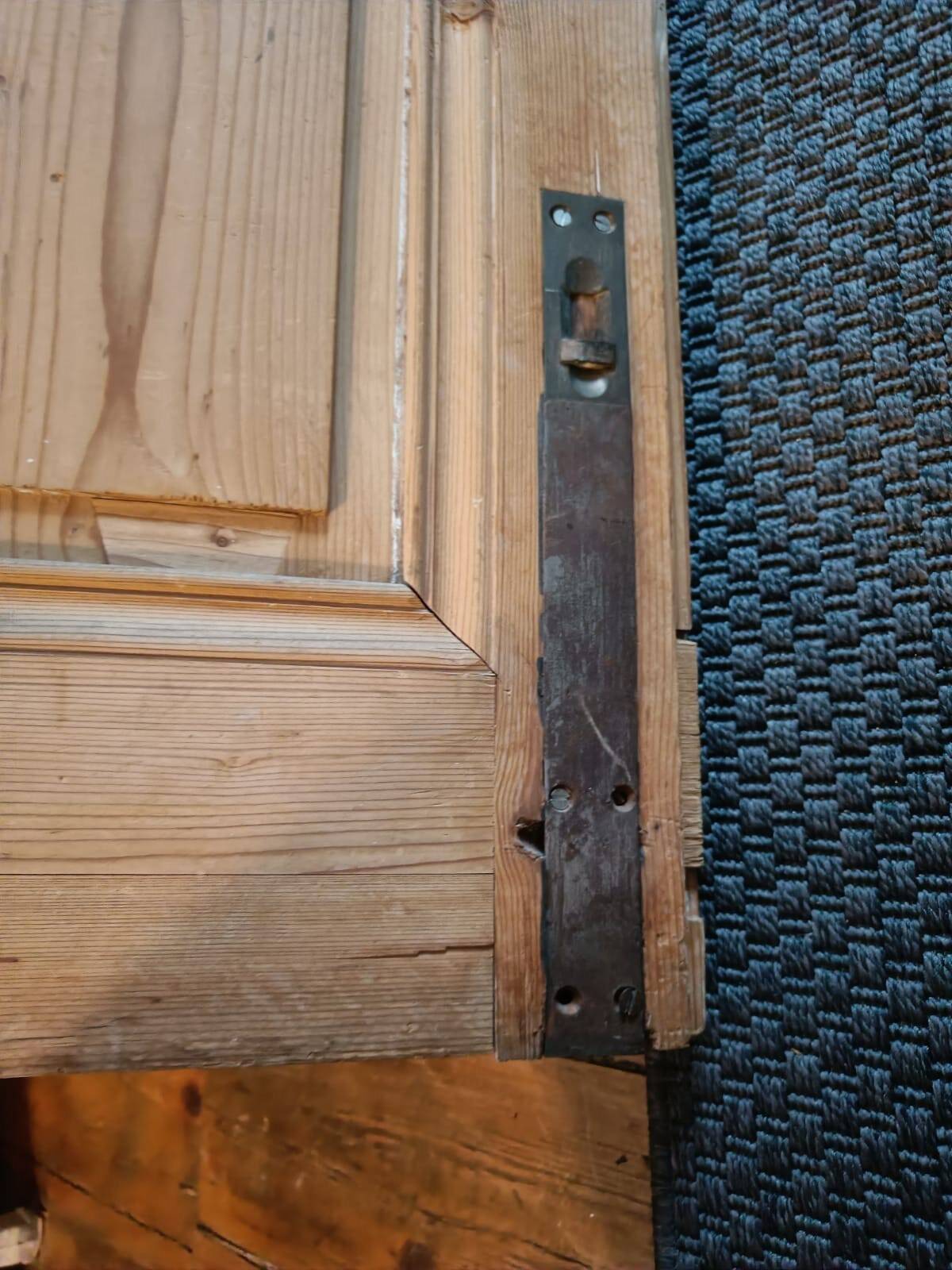 Pair of old molded communication doors