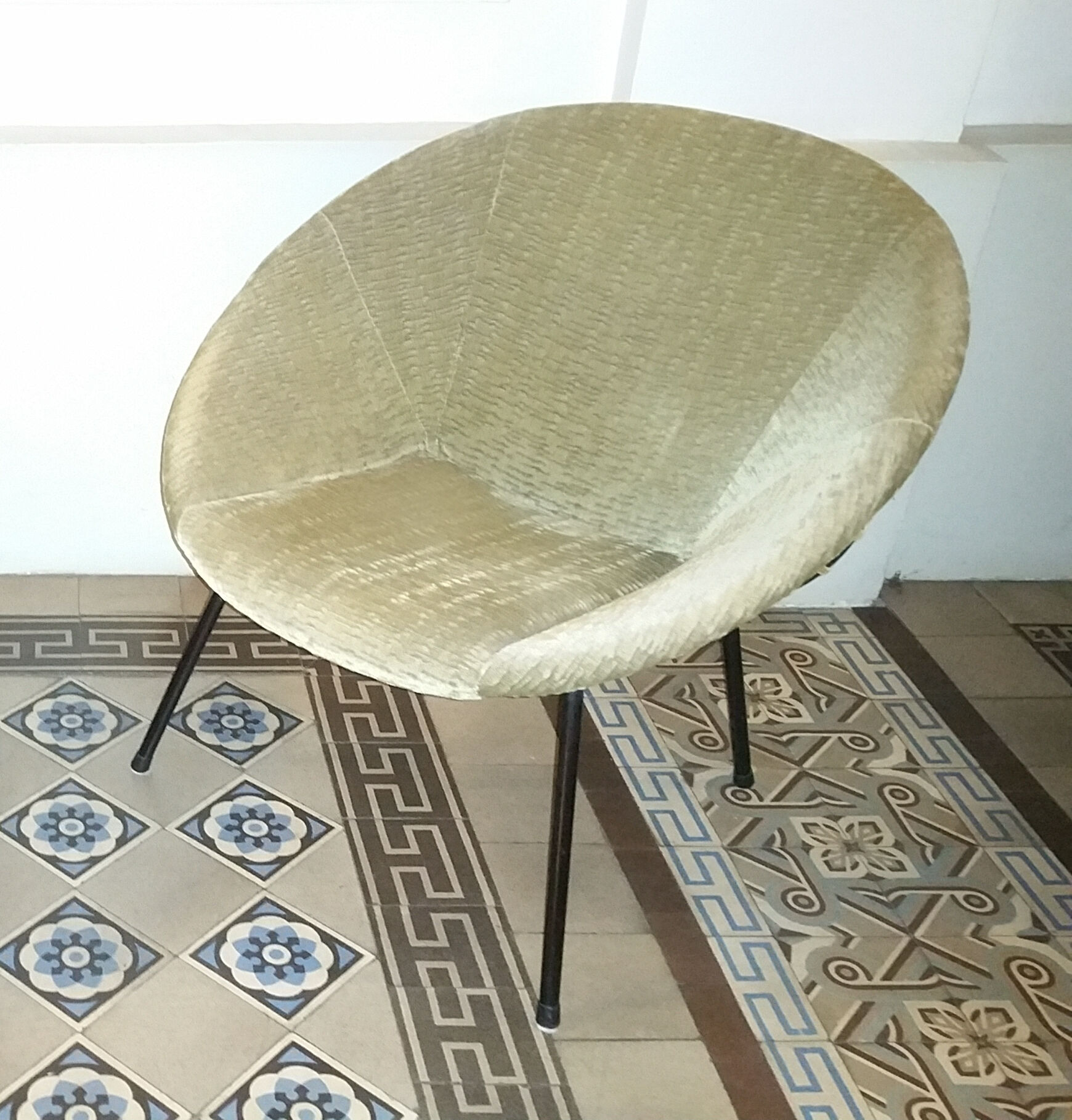 Wheelchair cup Swedish 50s 60s Lusch Erzeugnis