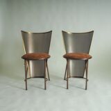 Set of 2 Sevilla EXPO '92 chairs by Frans Van Praet for Belgochrom (#35 & #36 /100)
