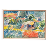 Swedish Oil on Canvas – “Östra Tollstad I” by Vivianne Larsson