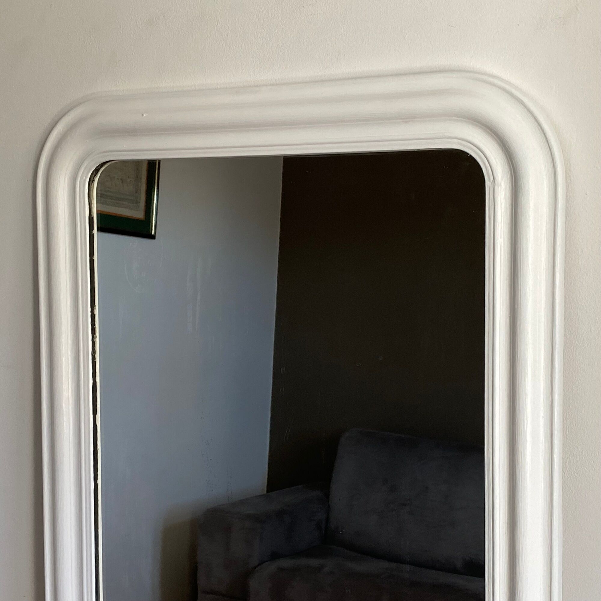 Miroir Louis Philippe at the end of the 19th century. 90x68. White.