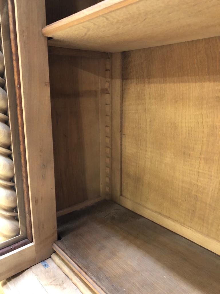 Library showcase carved wood