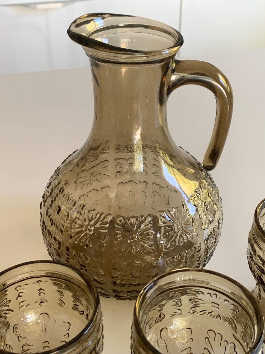 Vintage pitcher glasses