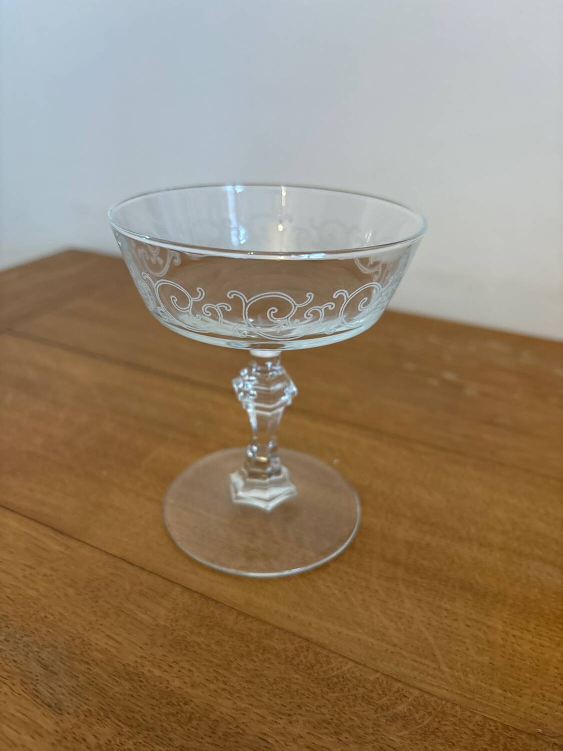 Crystal champagne glass
