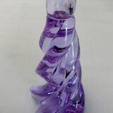 Sèvres crystal lamp signed Torsade purple foot