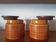 Lot de 2 pots vintage avec couvercle