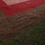 Pure wool rug, handwoven, authentic artisanal.