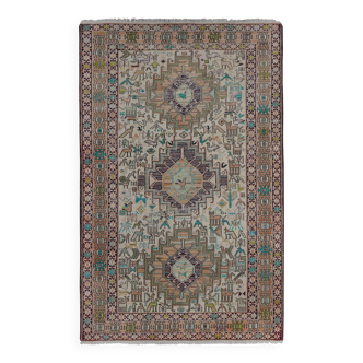 Vintage Turkish Oushak Handwoven Rug 117x181 cm