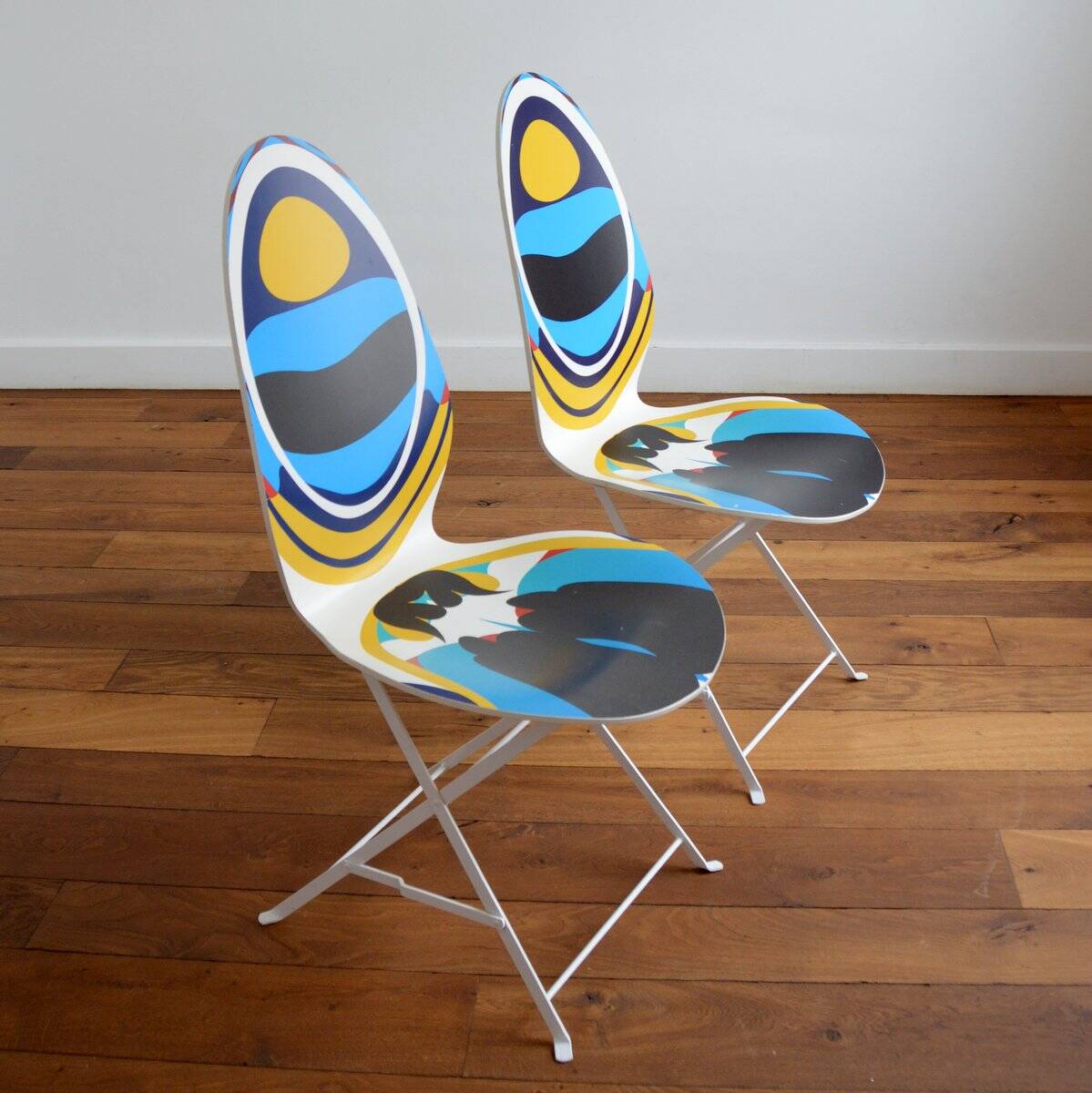 Set of 2 Haute Couture chairs Moon Series by Christian Lacroix vintage