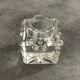 Candle holder holder -candle table vintage glass square shape