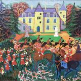 Hunting at the Castle Oil on canvas by Maurice Blanchard