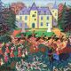 Hunting at the Castle Oil on canvas by Maurice Blanchard