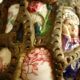 French Folk Art Mosaic Plant Pots and Plate Holders
