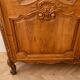 Classic display cabinet in cherry wood, Louis XV style.