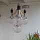 Large Italian Mid Century  Chandelier Pendant Murano Glass