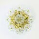 Mid-Century Floral Murano Glass Flush Mount by Ernst Palme for Palwa, Germany, 1960s
