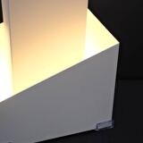 Modernist metal lamp by SCE, France 1950