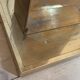 Totem column floor lamp in glass and vintage brass